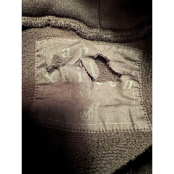 Frank & Eileen TEE LAB Black Raw Edge Hoodie - Medium - Picture 5 of 6